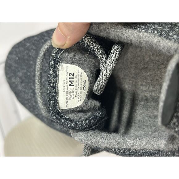 Allbirds Wool Runner Mizzles 0621 NV1 Merino Wool Shoes Size Mens 12 US Gray - Picture 11 of 11